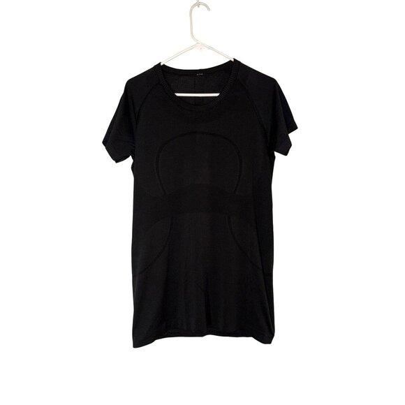 Lululemon Black Swiftly Tech Short Sleeve Shirt Size 12 - Picture 1 of 8